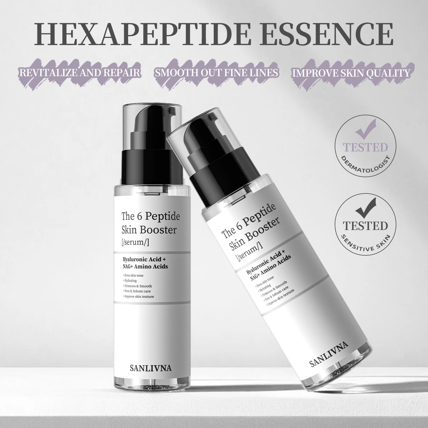 6 Peptide Collagen Essence Skin Care Set