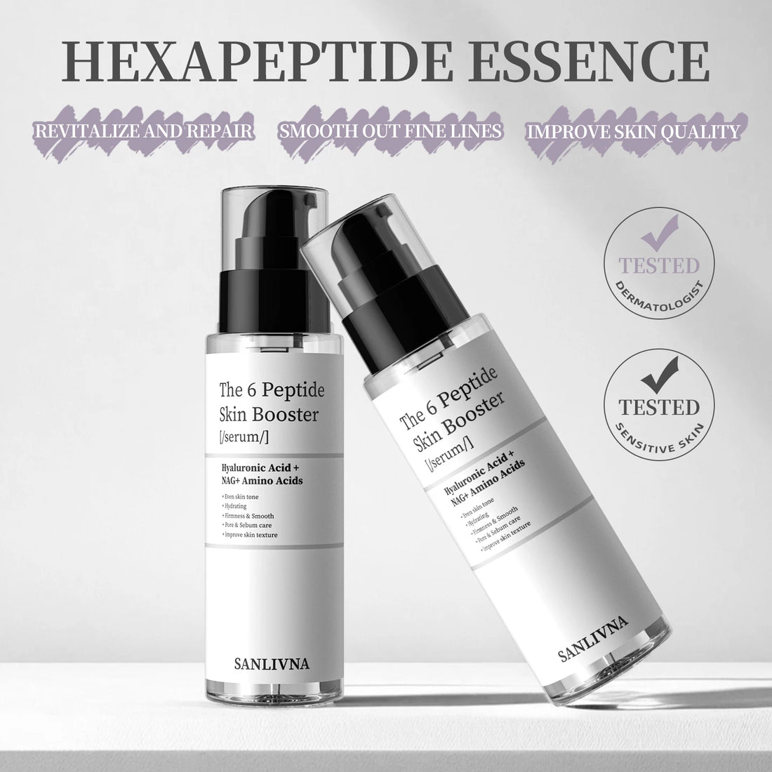 6 Peptide Collagen Essence Skin Care Set