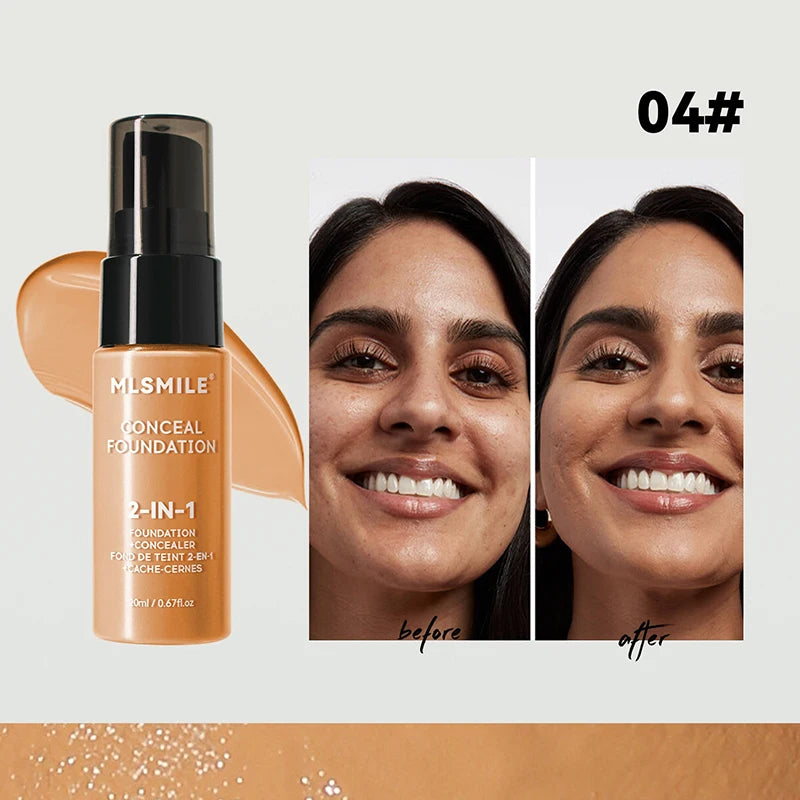 Matte Full Coverage Foundation Cream – Oil-Control, Waterproof & Long-Lasting