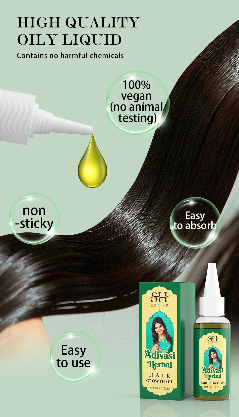 Ayurvedic Adivasi Hair Growth Oil – Organic & Fast Regrowth