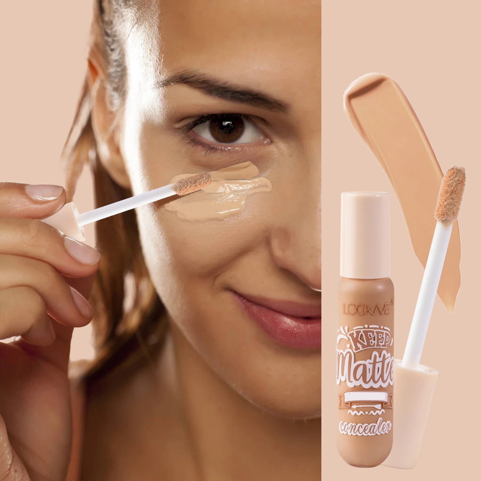 6-Color Liquid Concealer Stick – Full Coverage & Matte Finish Foundation