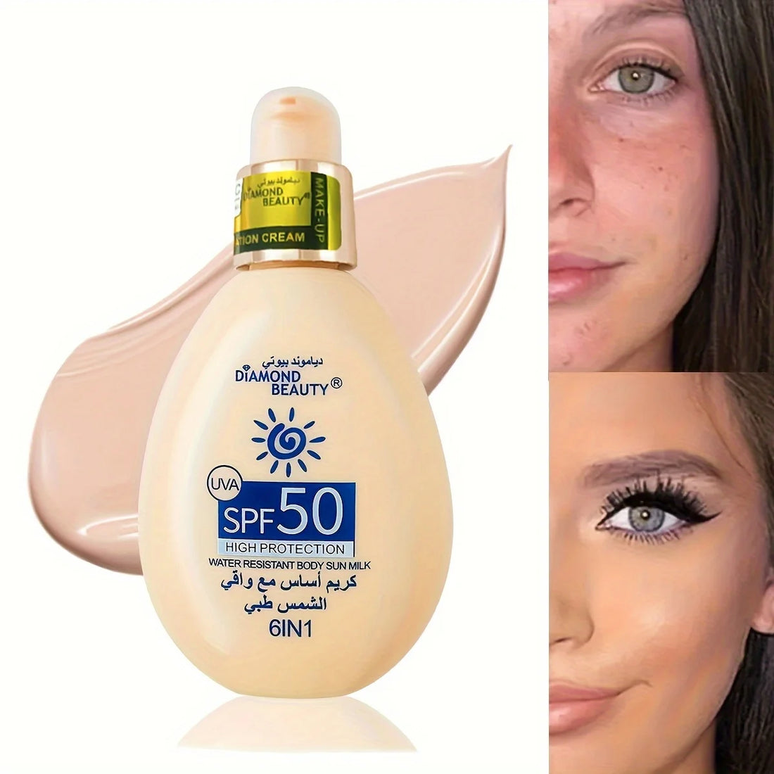 SPF50 Whitening Sunscreen Cream – Face & Body UV Protection