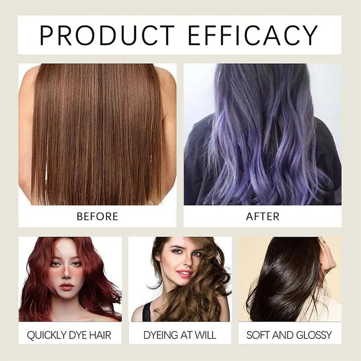 200ml Black Hair Dye Shampoo – Organic & Permanent