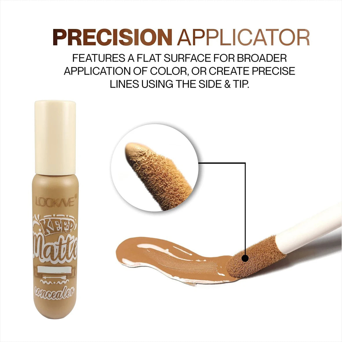 6-Color Liquid Concealer Stick – Full Coverage & Matte Finish Foundation
