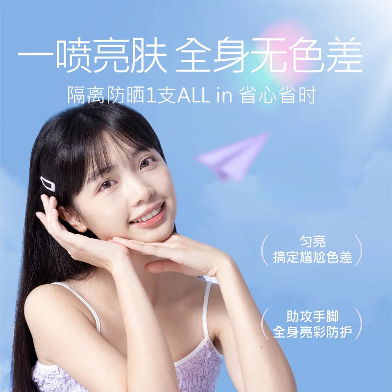 Naris Purple Sunscreen Spray – Brightening UV Protection