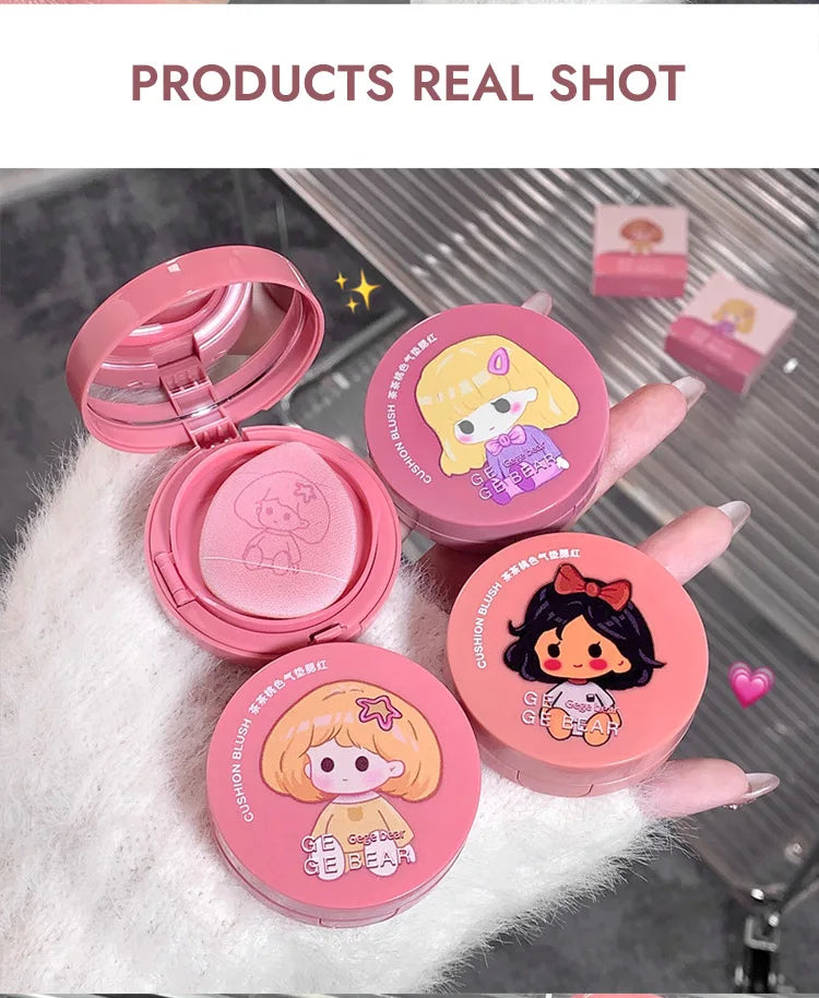 Gege Bear Cushion Blush – Long Lasting, Blendable