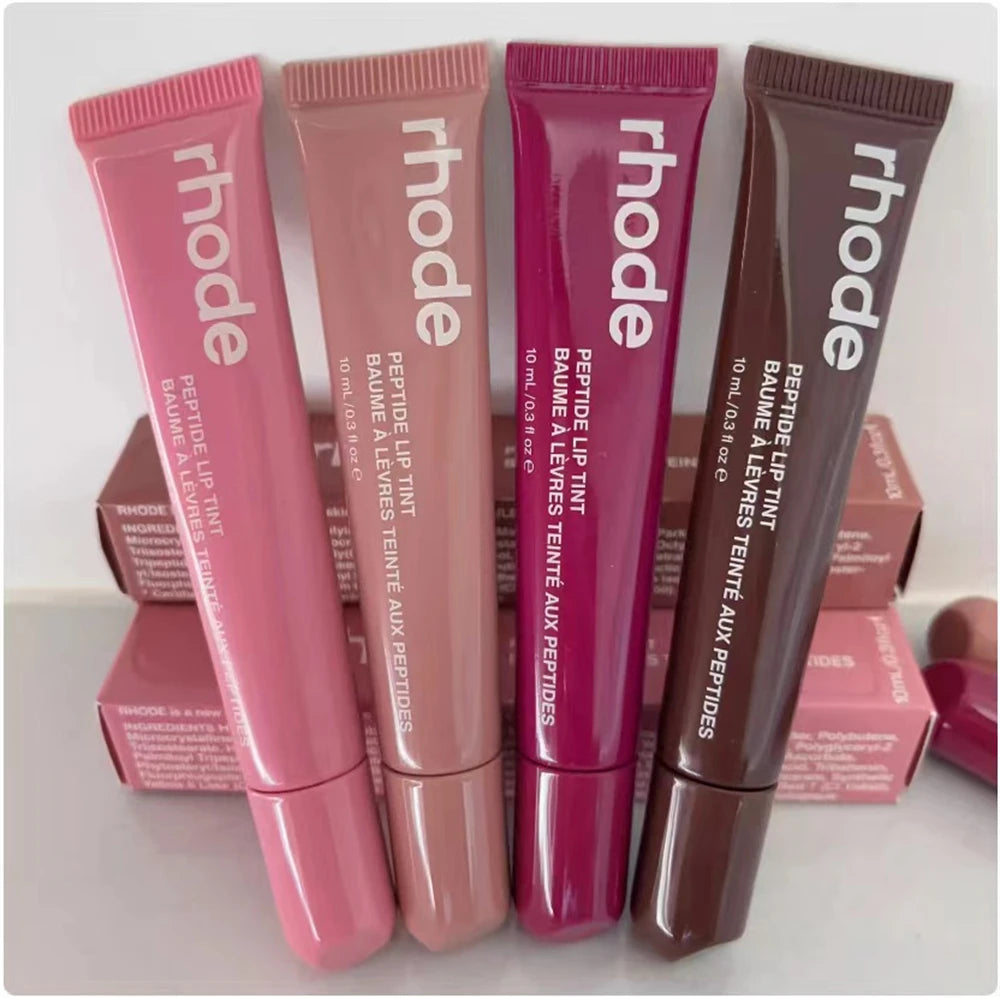 Rhode-Inspired Lipstick Phone Case Set – Moisturizing Lip Gloss in Trendy Shades