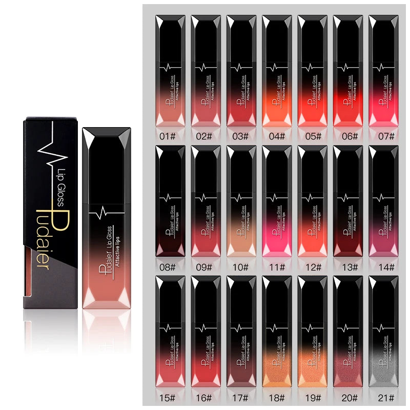 17-Color Matte Liquid Lipstick Set – Long Lasting