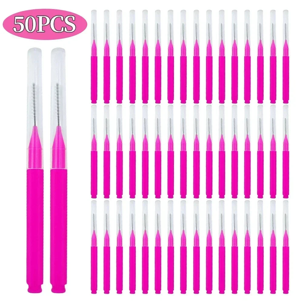 5/10/50pcs Mini Disposable Brow & Lash Brushes