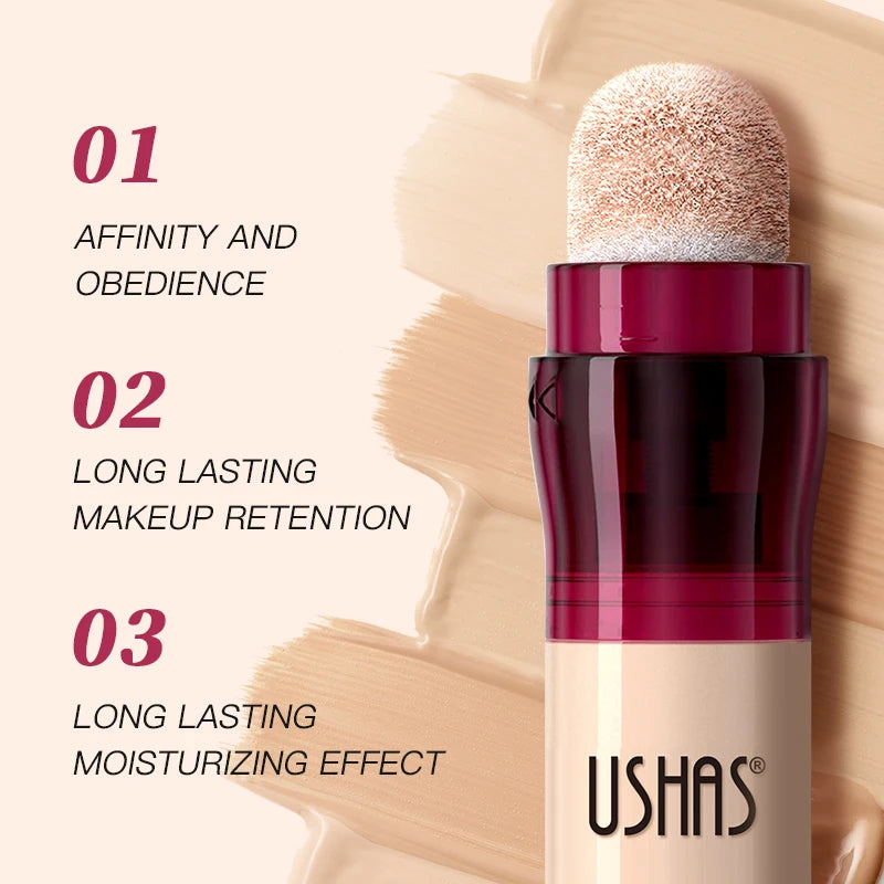 USHAS 12-Color Liquid Concealer – Moisturizing, Long-Lasting & Multi-Use