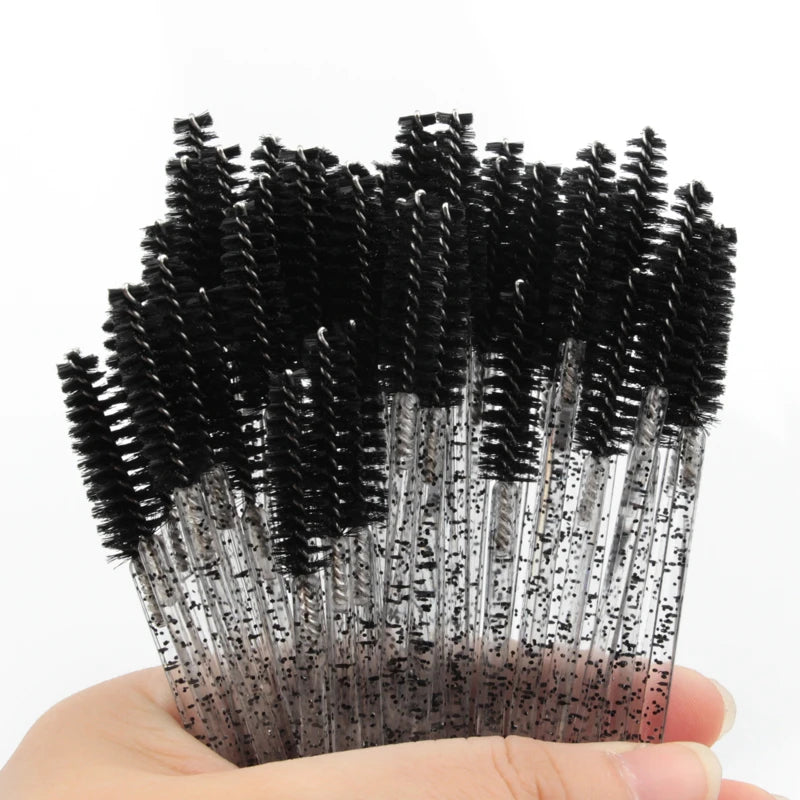5/25/50pcs Crystal Eyelash Brush Applicators