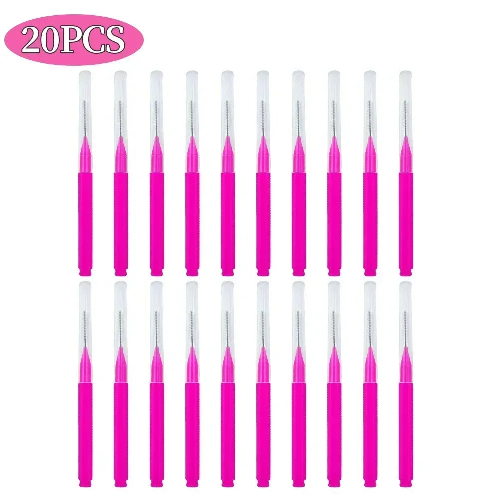 5/10/50pcs Mini Disposable Brow & Lash Brushes