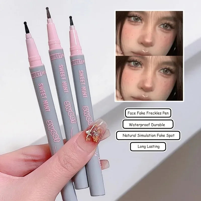 Freckles Pen Waterproof Natural Simulation Fake Spot Moles Cosmetic Tool Durable Dot Spot Pen Embellishment Makeup Face Eyeliner