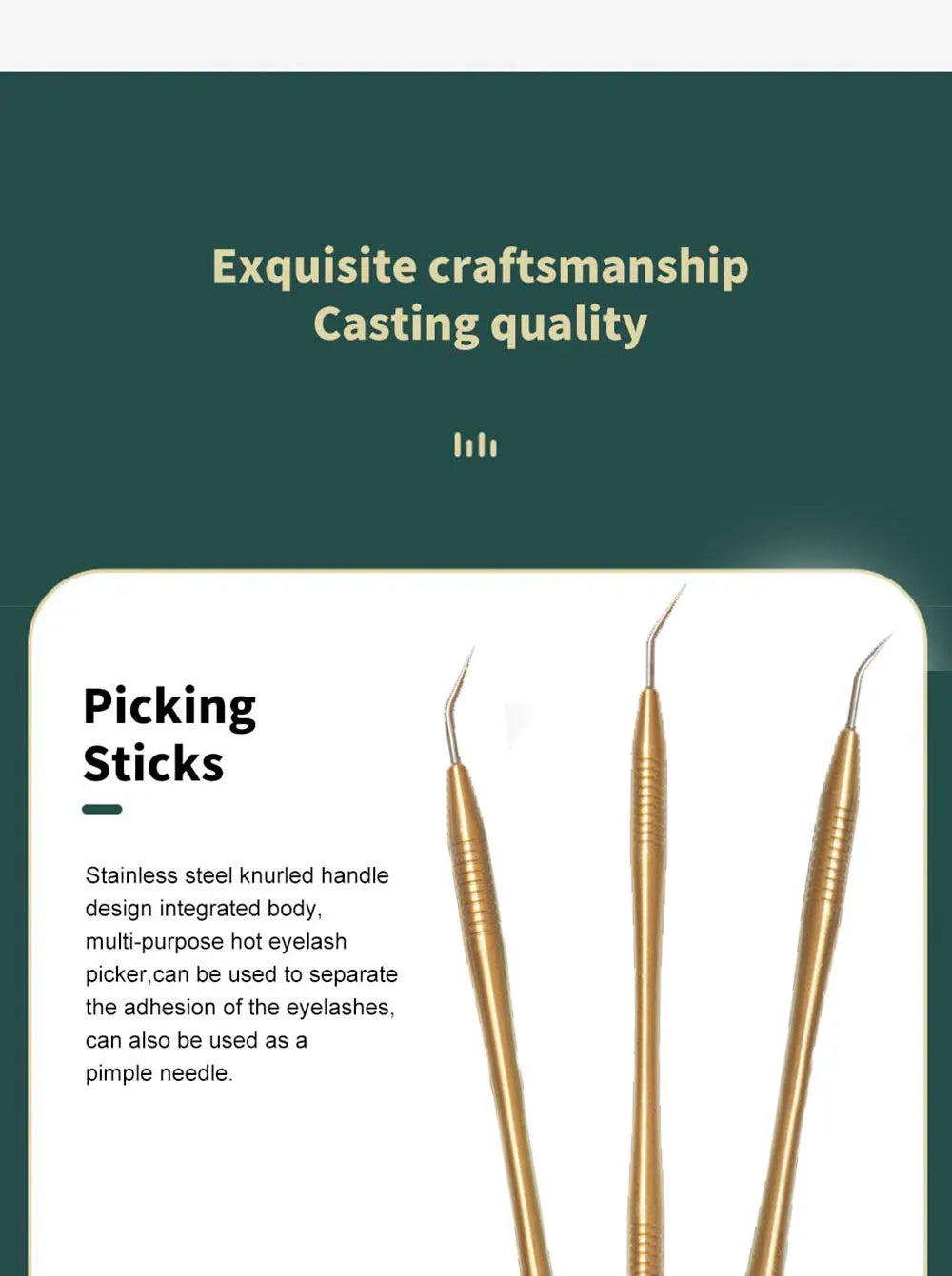 Stainless Steel Lash Lift Perming Stick & Comb