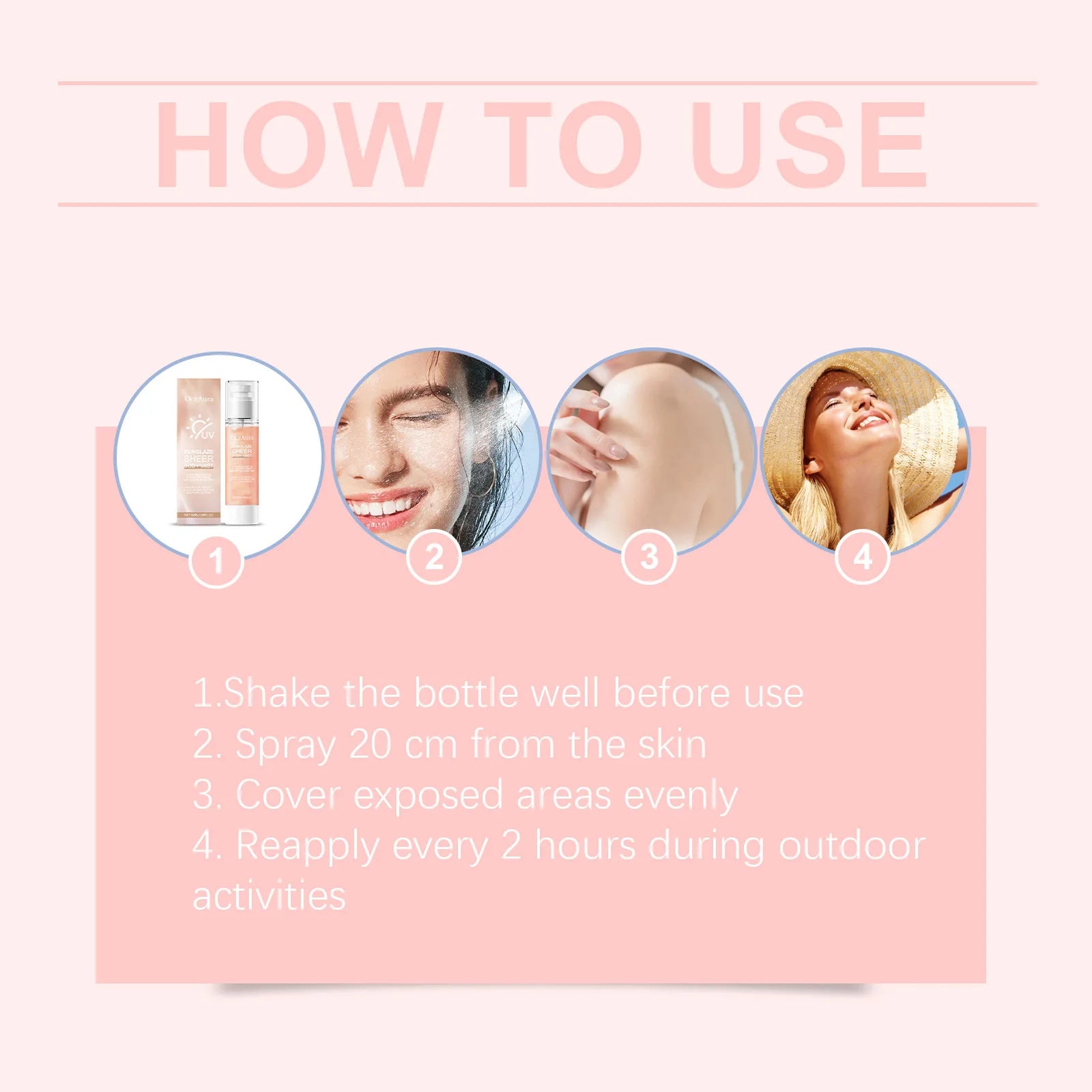 Oceaura Hyaluronic Acid Body Sunscreen Spray – SPF42