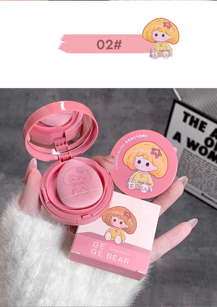 Gege Bear Cushion Blush – Long Lasting, Blendable