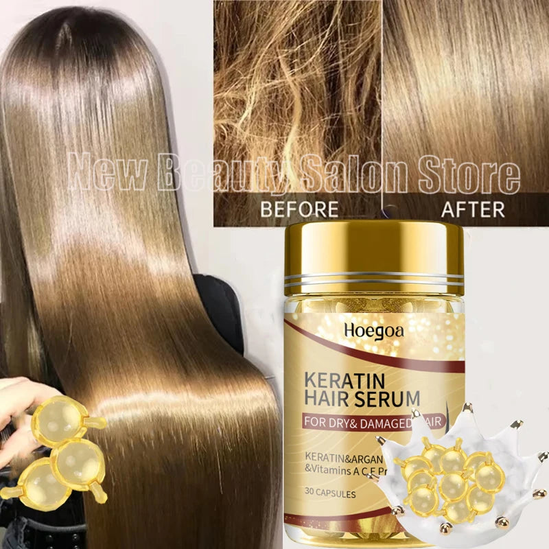 Magic Keratin Hair Vitamin Capsules – Deep Moisture & Repair
