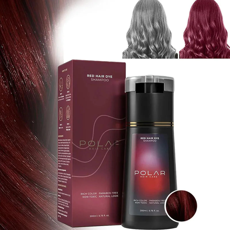 200ml Black Hair Dye Shampoo – Organic & Permanent