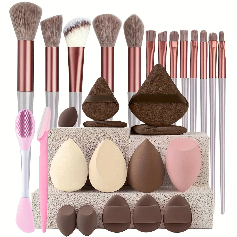 8–29Pcs Professional Makeup Brush Set for Women
