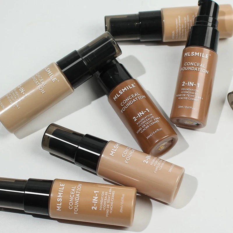 Matte Full Coverage Foundation Cream – Oil-Control, Waterproof & Long-Lasting