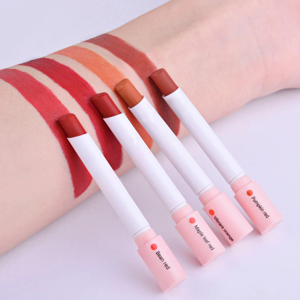 4pcs Cigarette Lipstick Set – Matte Lip Glaze, Waterproof & Long-Lasting Tint