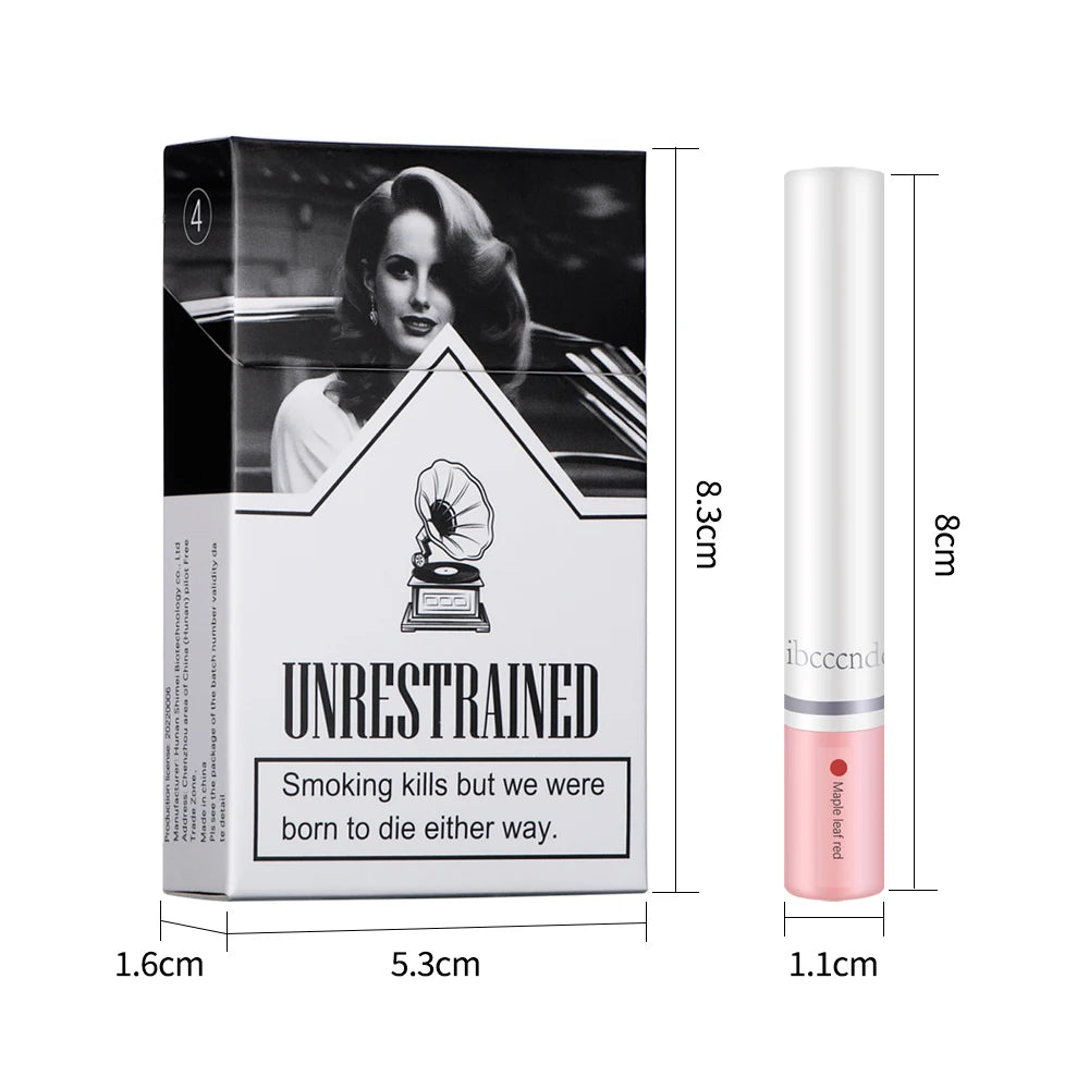 4pcs Cigarette Lipstick Set – Matte Lip Glaze, Waterproof & Long-Lasting Tint