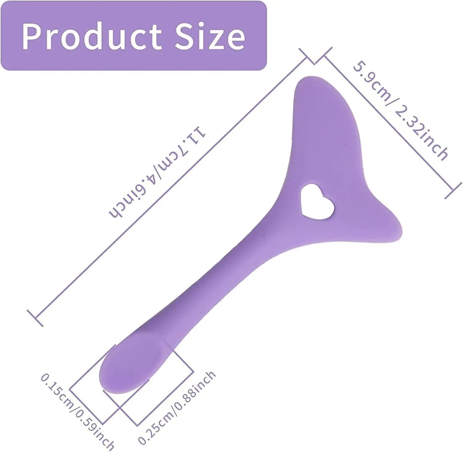 2pcs Silicone Eye Makeup Tool Set – Ruler Guide for Eyeliner, Eyeshadow & Lipstick