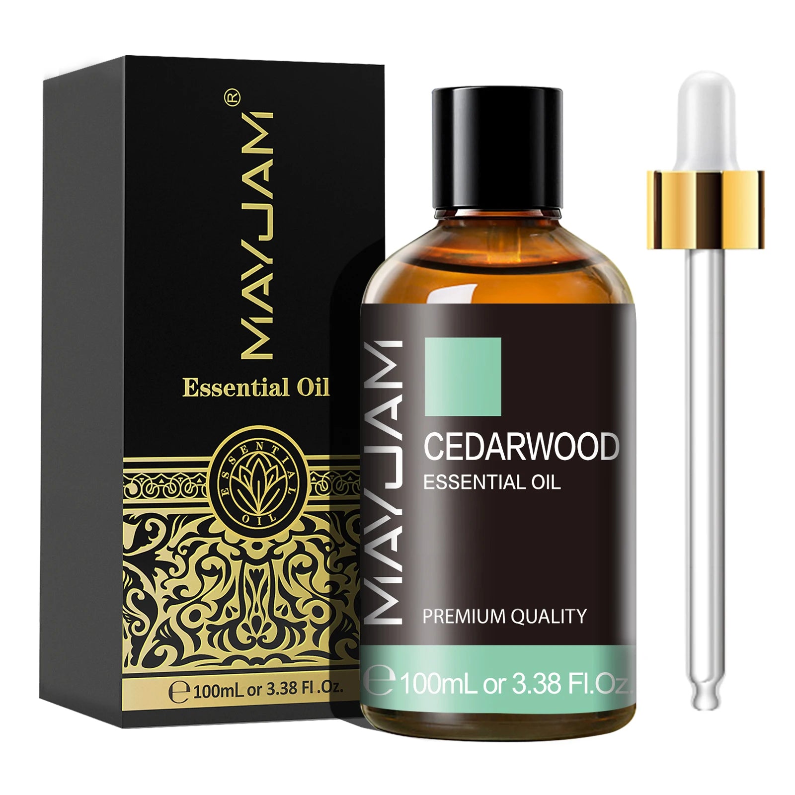 MAYJAM 100ML Essential Oil with Dropper – Sandalwood, Lavender, Eucalyptus, Vanilla