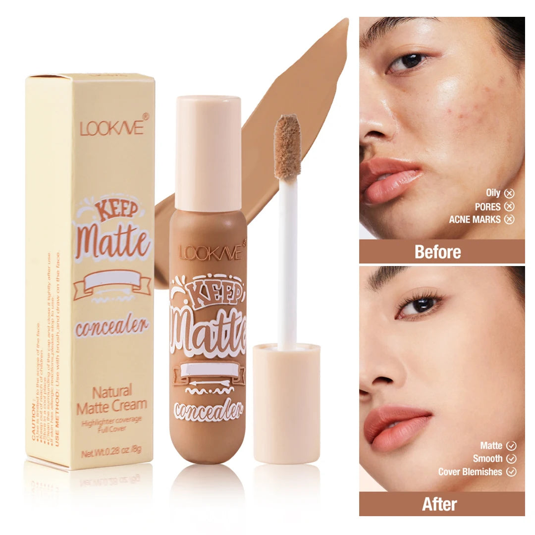 6-Color Liquid Concealer Stick – Full Coverage & Matte Finish Foundation