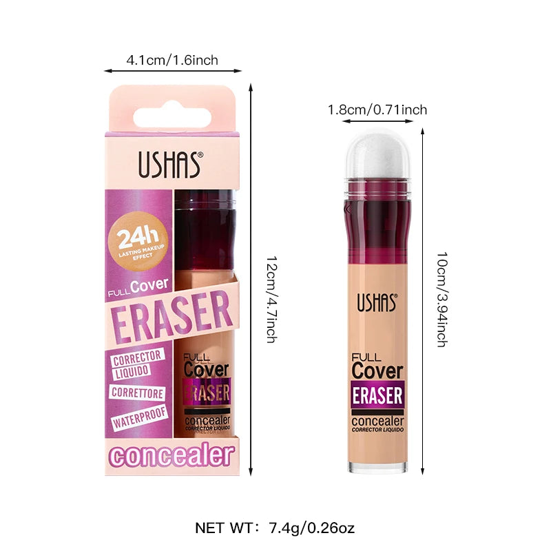 USHAS 12-Color Liquid Concealer – Moisturizing, Long-Lasting & Multi-Use