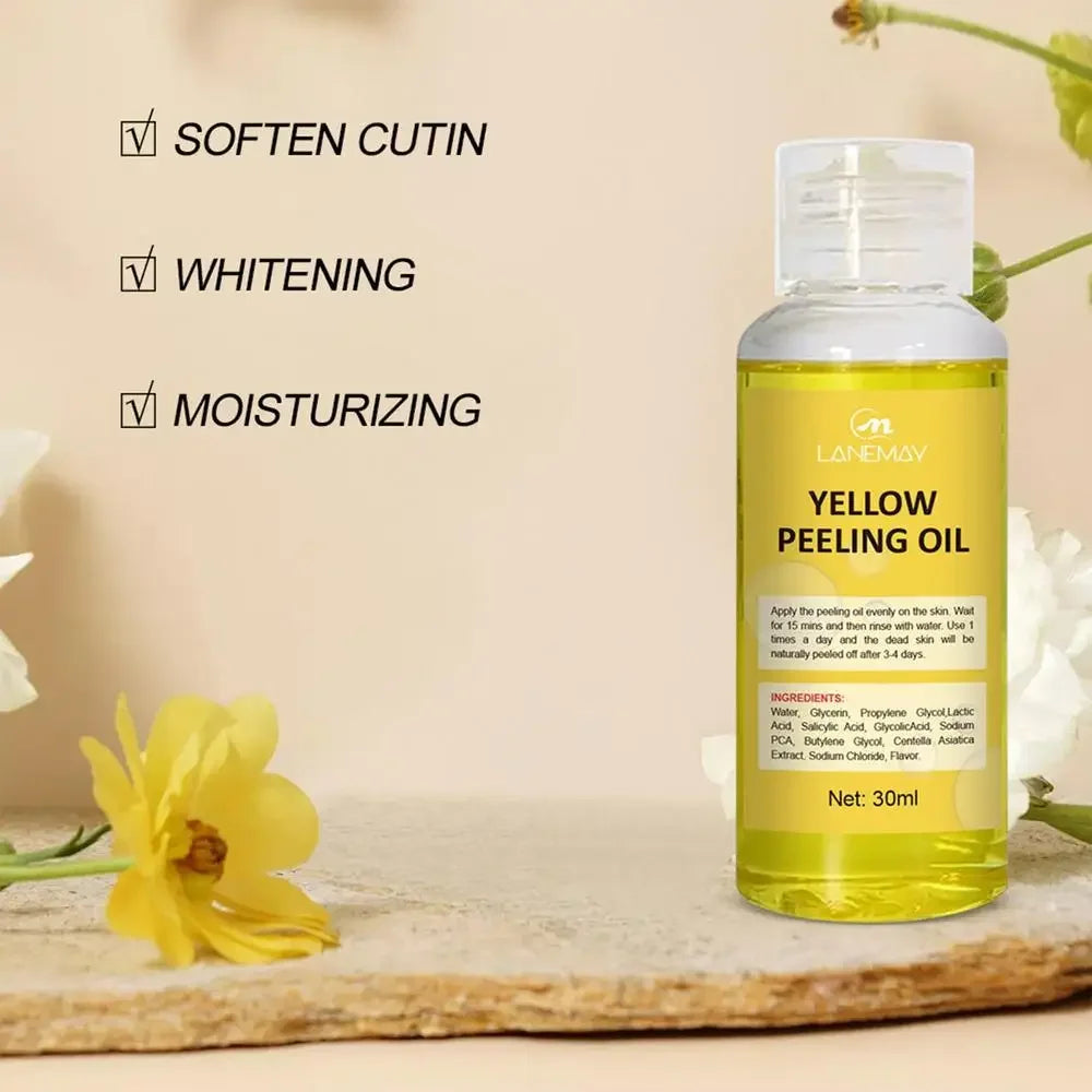 Organic Yellow Peeling Oil – Fast Whitening Exfoliant