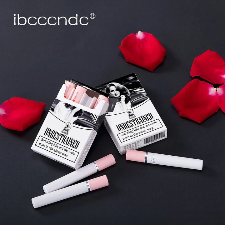 4pcs Cigarette Lipstick Set – Matte Lip Glaze, Waterproof & Long-Lasting Tint