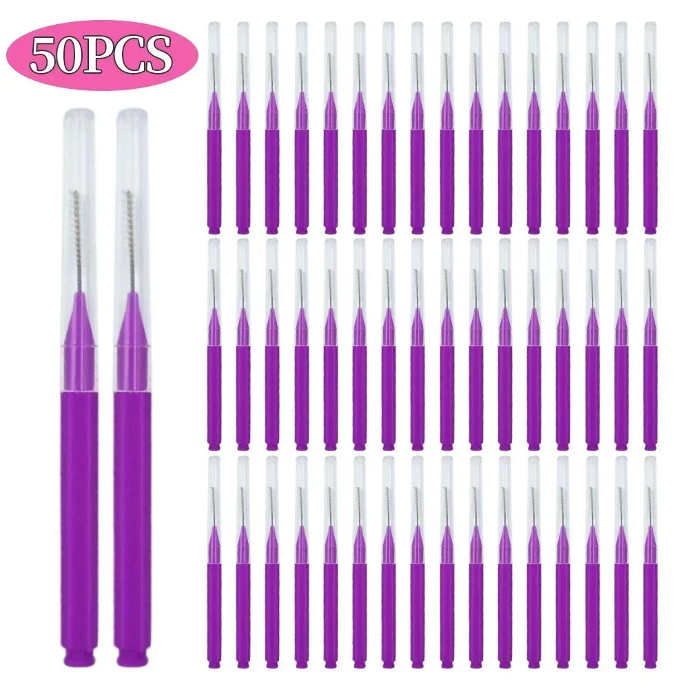 5/10/50pcs Mini Disposable Brow & Lash Brushes