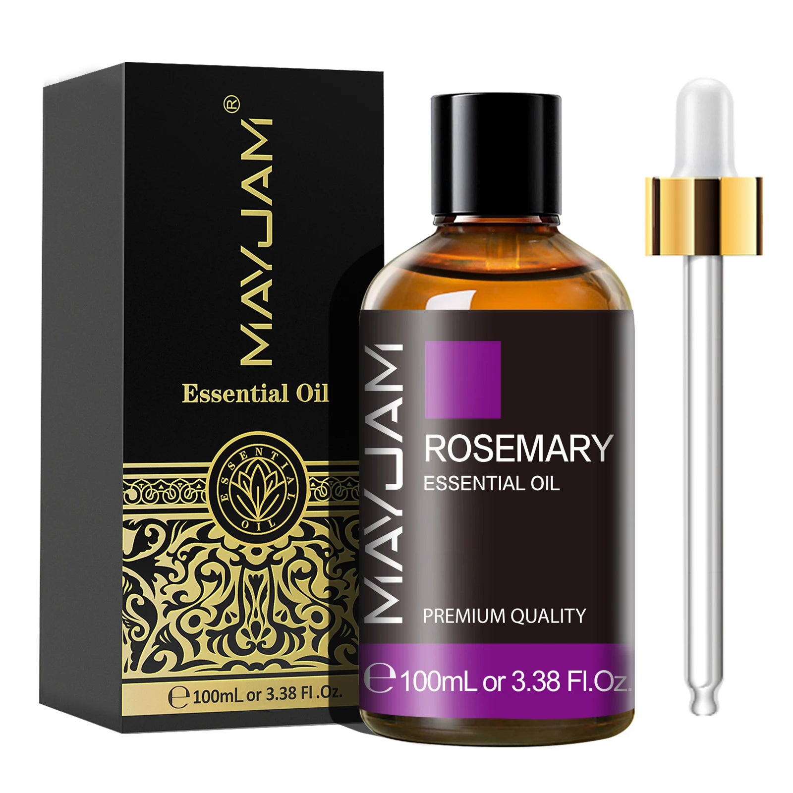 MAYJAM 100ML Essential Oil with Dropper – Sandalwood, Lavender, Eucalyptus, Vanilla