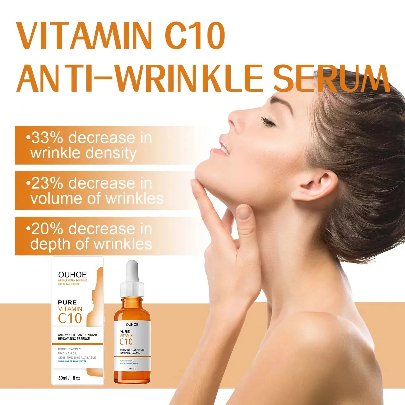 Vitamin C Anti-Aging Serum – Wrinkle Remover & Skin Brightening Essence