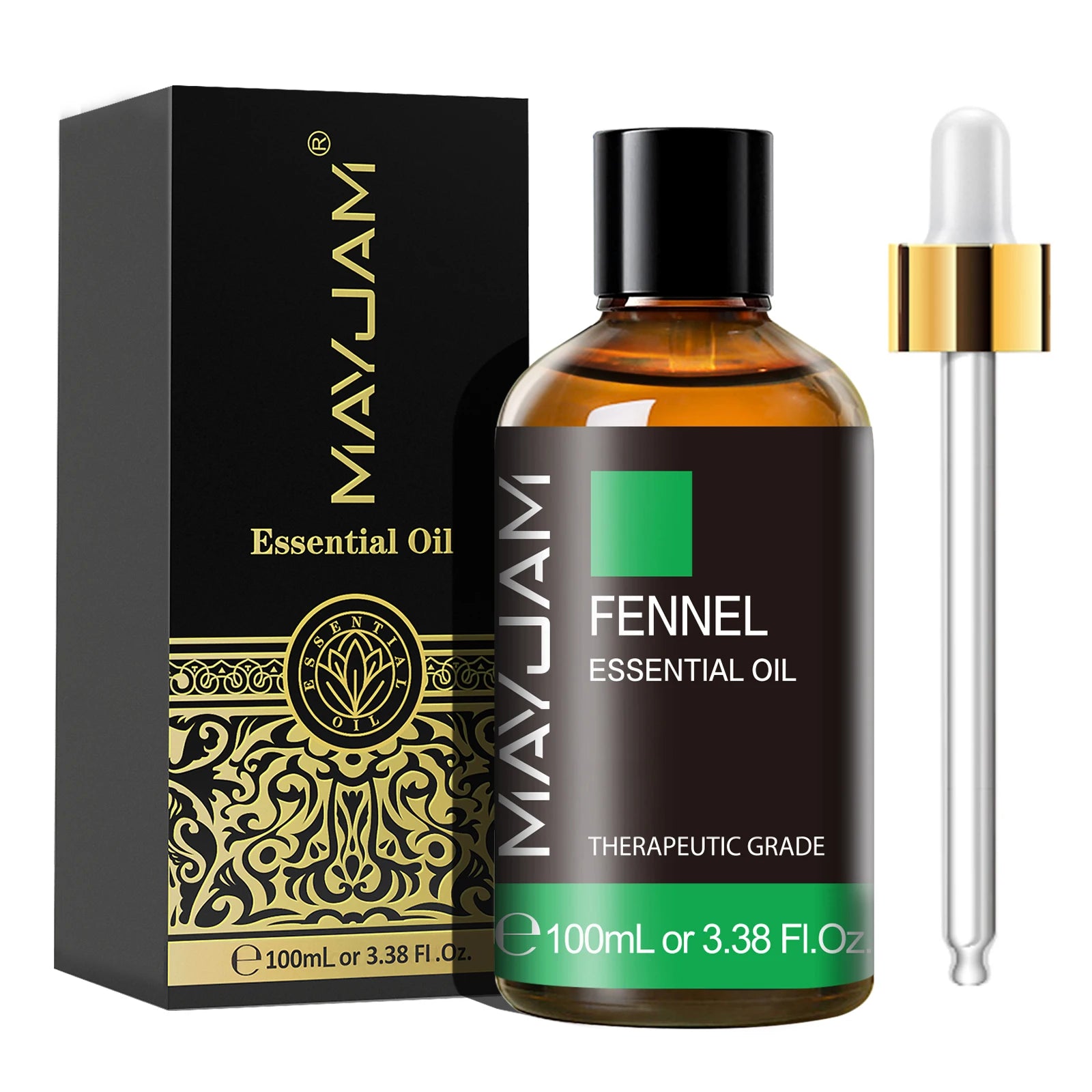 MAYJAM 100ML Essential Oil with Dropper – Sandalwood, Lavender, Eucalyptus, Vanilla