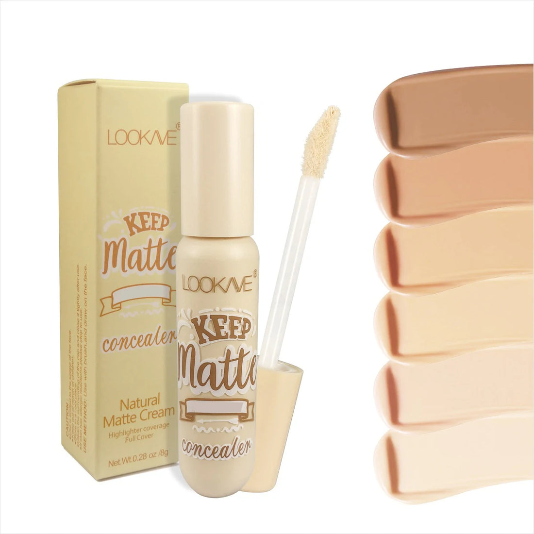 6-Color Liquid Concealer Stick – Full Coverage & Matte Finish Foundation
