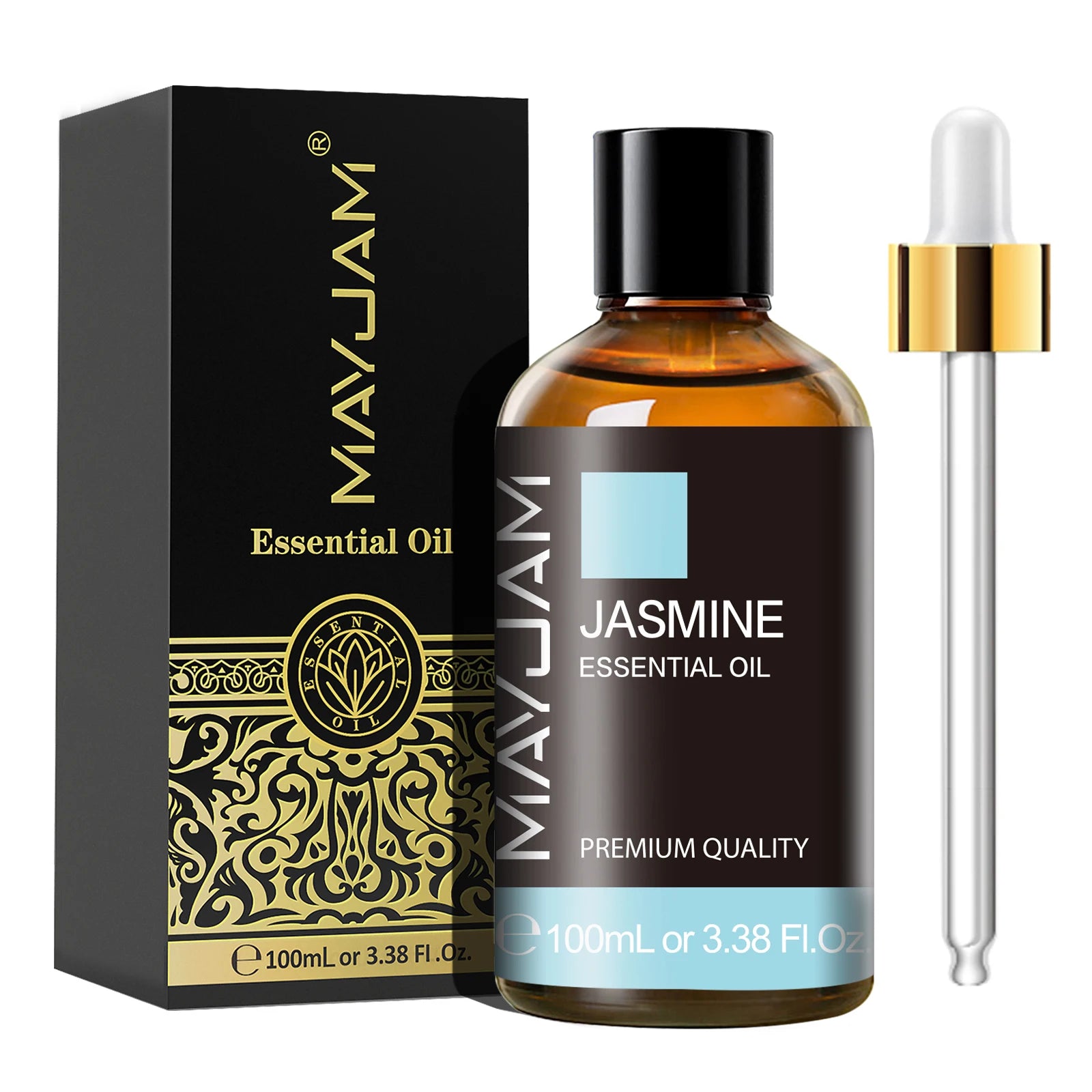 MAYJAM 100ML Essential Oil with Dropper – Sandalwood, Lavender, Eucalyptus, Vanilla
