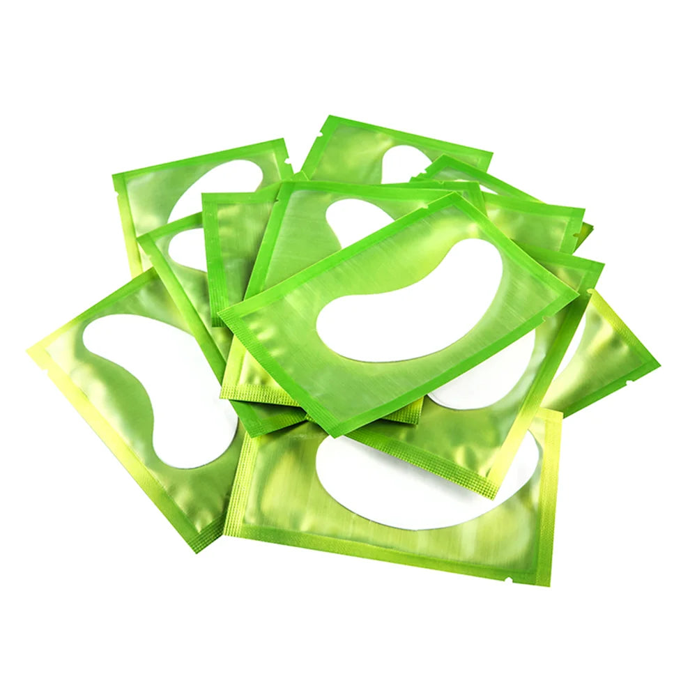 50 Pairs Hydrogel Under-Eye Pads for Eyelash Extensions – Lint-Free Patches