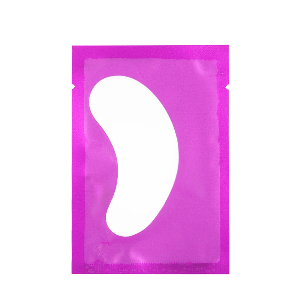 50 Pairs Hydrogel Under-Eye Pads for Eyelash Extensions – Lint-Free Patches