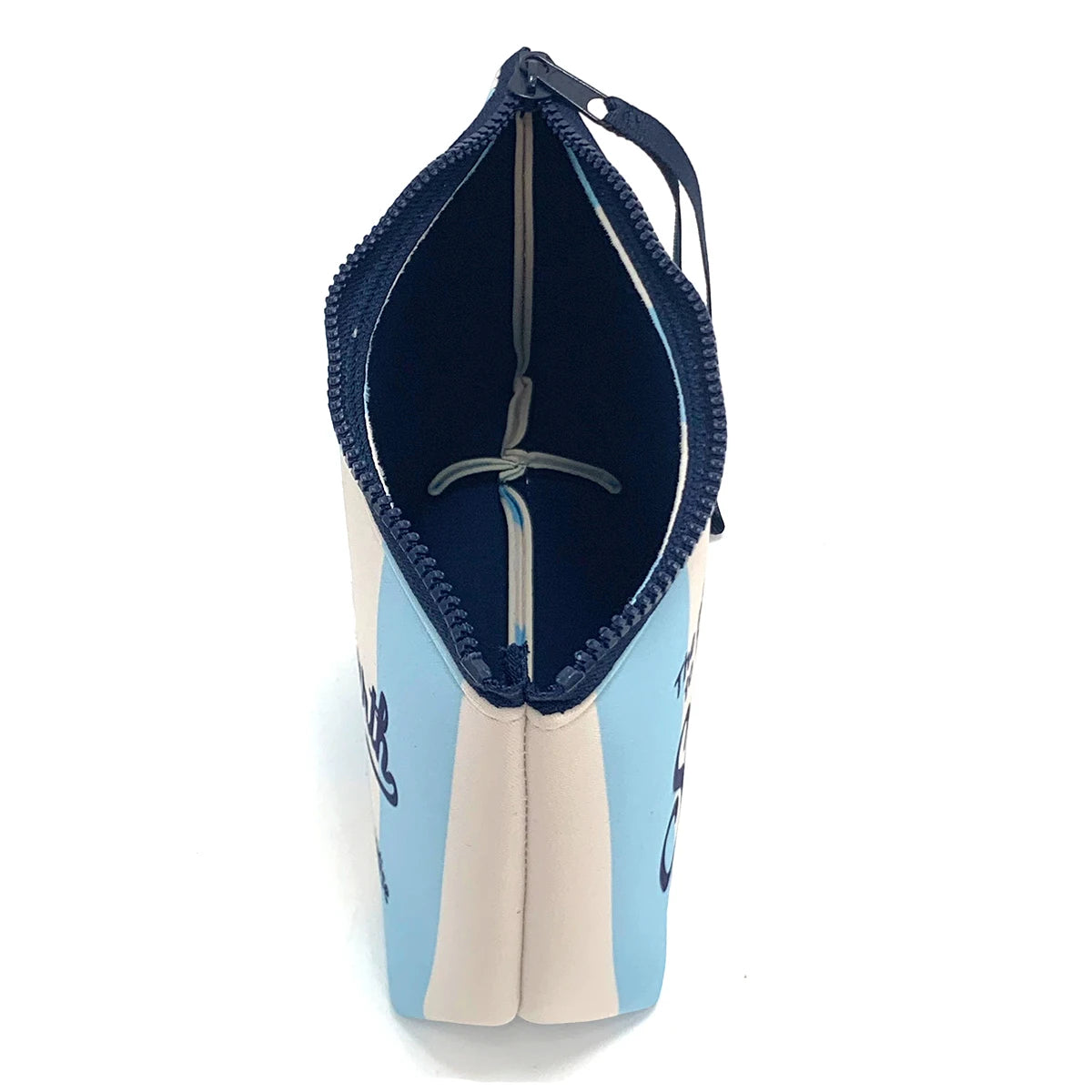 Large Capacity Neoprene Makeup Bag – Striped Travel Toiletry Organizer