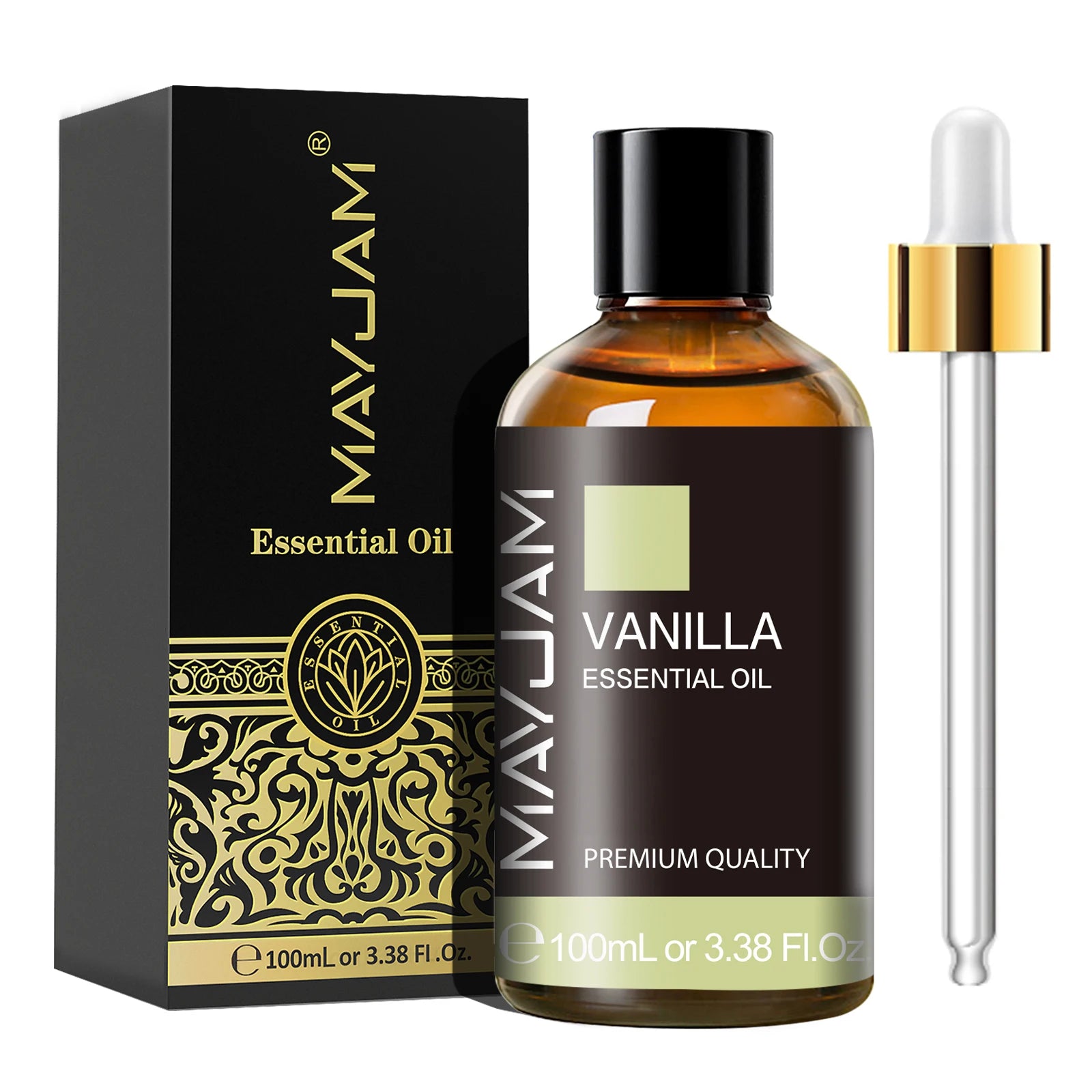 MAYJAM 100ML Essential Oil with Dropper – Sandalwood, Lavender, Eucalyptus, Vanilla