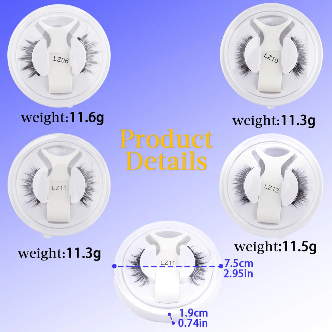 Magnetic Eyelashes & Tweezers Set – Fluffy Faux Mink, Reusable Pair