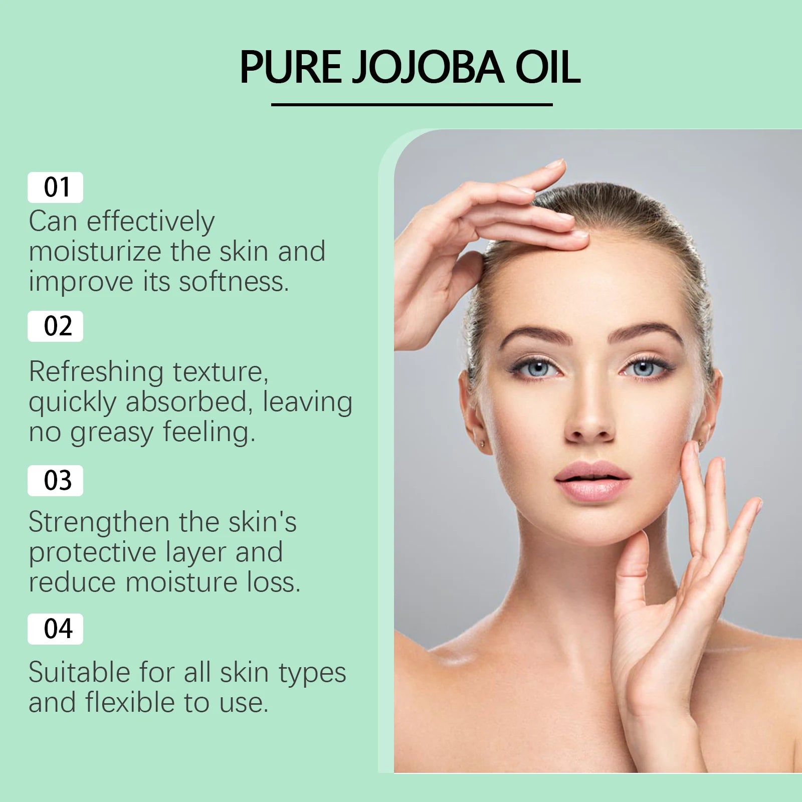 Natural Organic Jojoba Facial Oil – Moisturizing & Anti-Aging