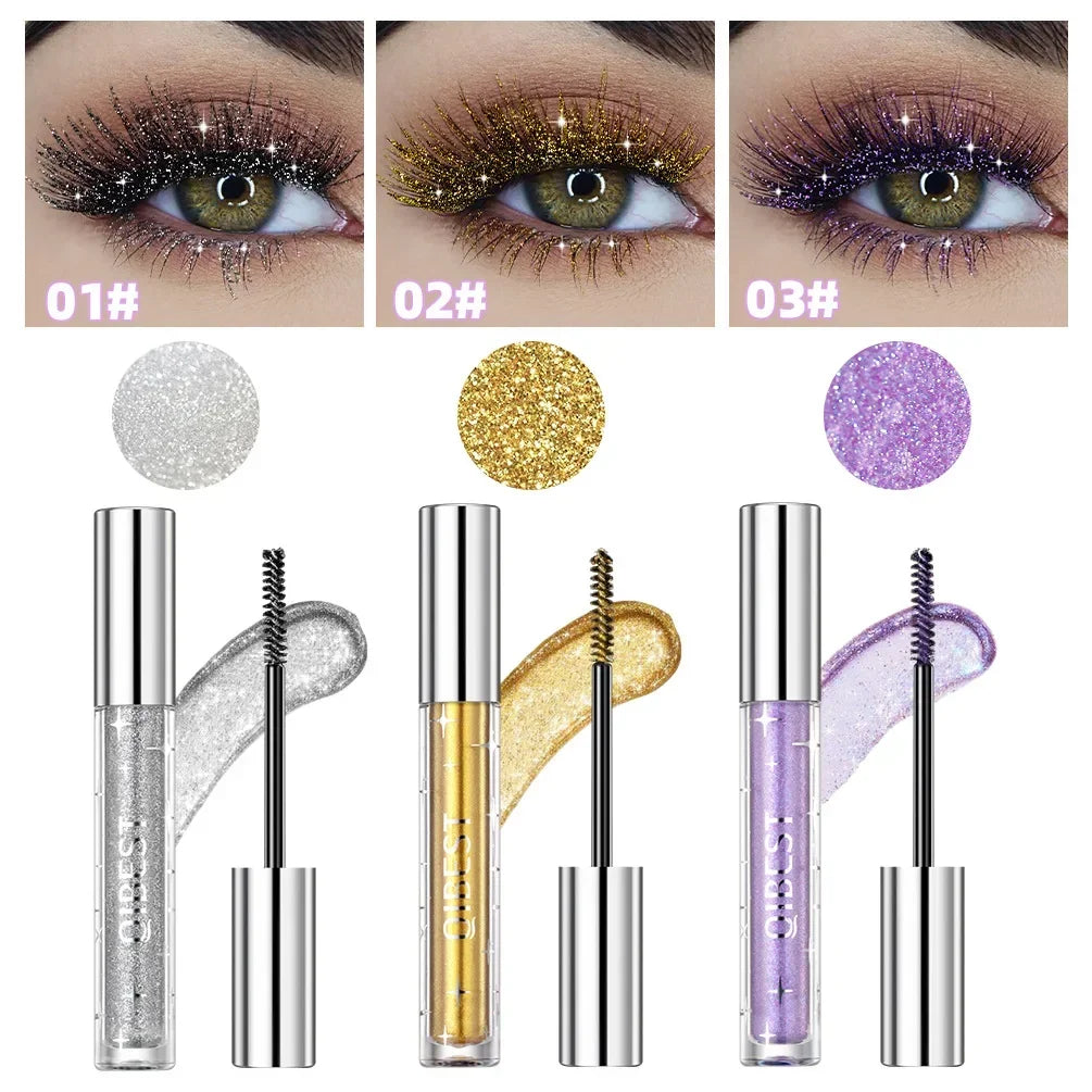 Diamond Purple Glitter Mascara – Shimmer, Curling & Long-Lasting