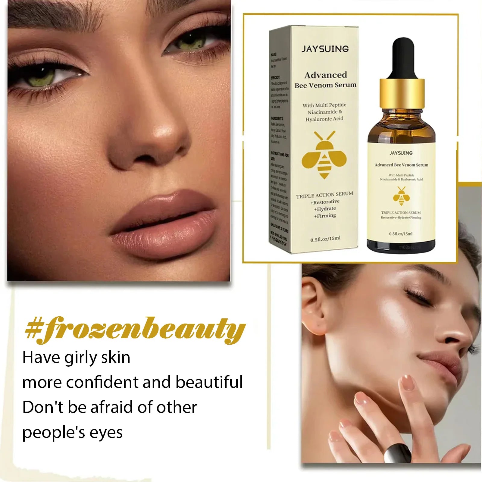 1/2/3pcs Bee Venom Face Serum – Anti-Wrinkle Essence