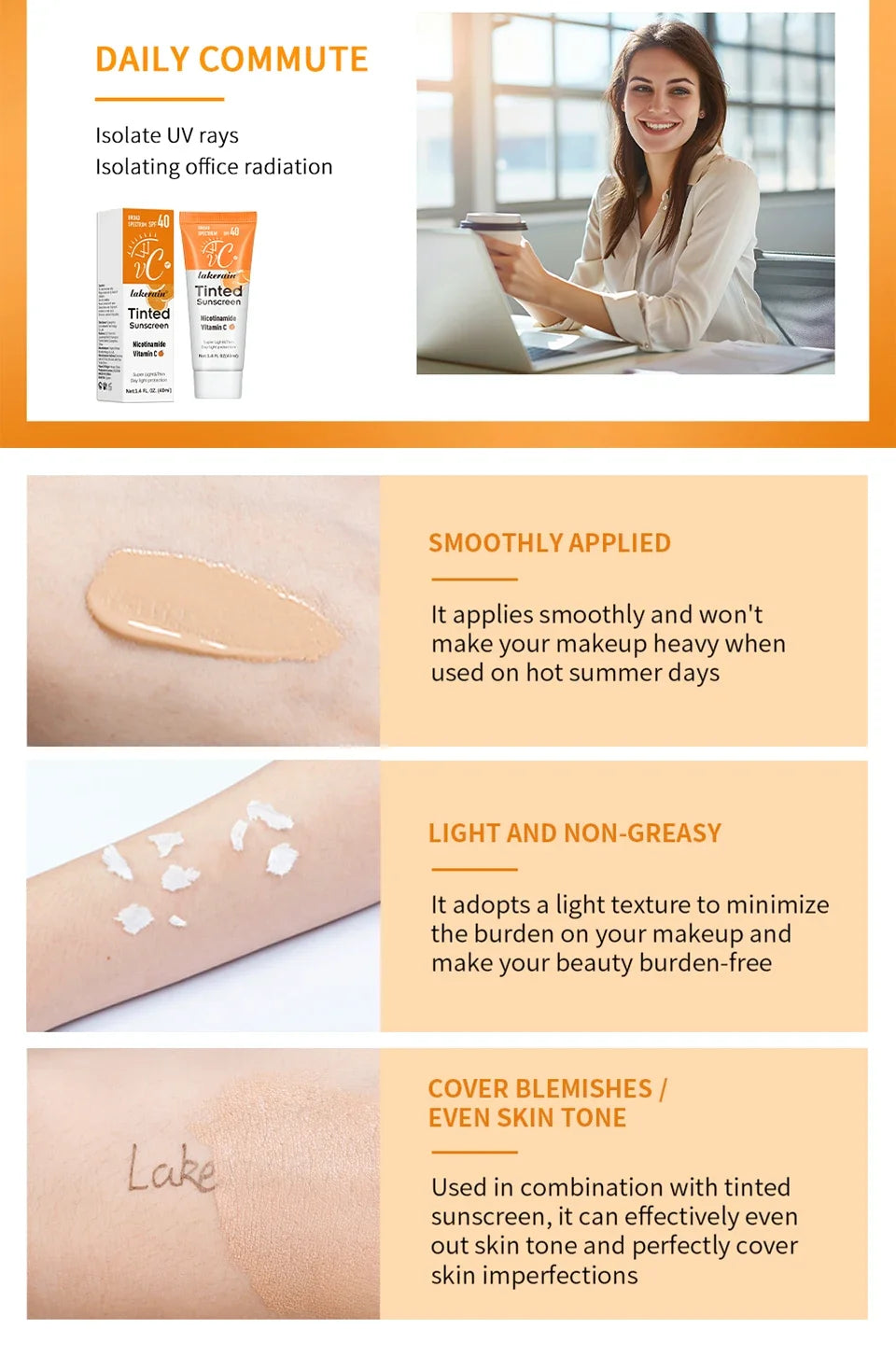 Focallure SPF50+ Sunscreen – Oil Control Formula