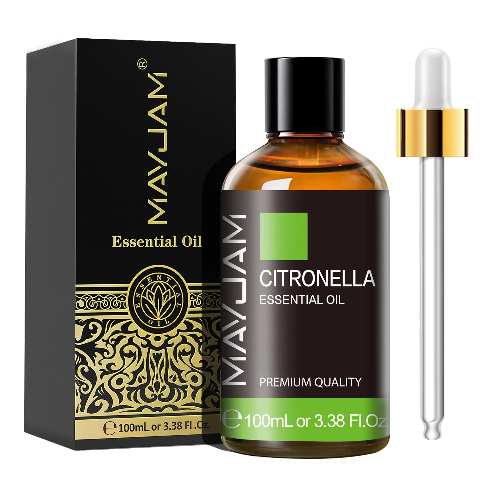 MAYJAM 100ML Essential Oil with Dropper – Sandalwood, Lavender, Eucalyptus, Vanilla