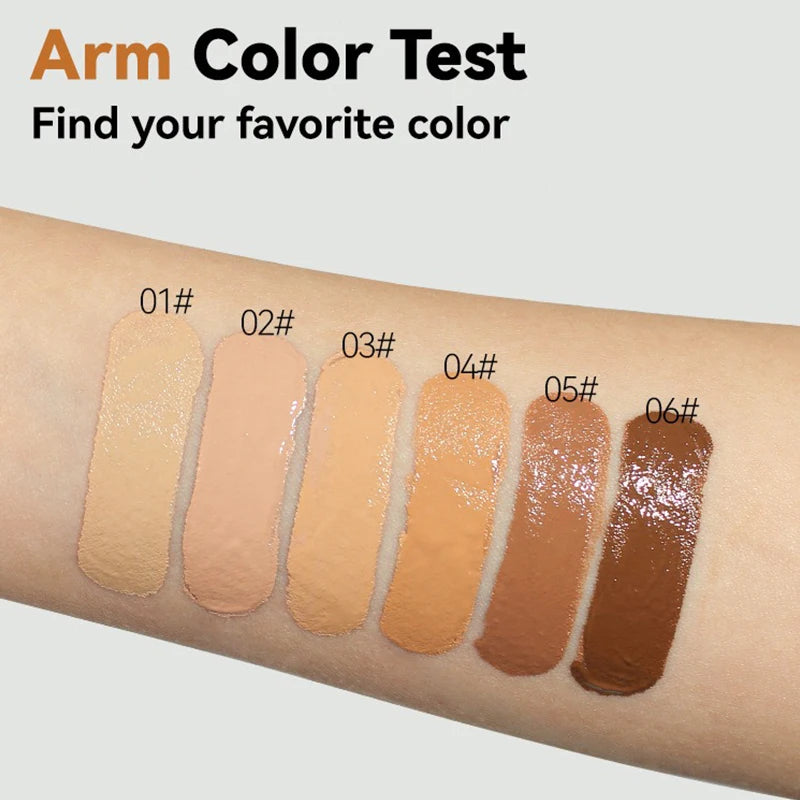 Matte Full Coverage Foundation Cream – Oil-Control, Waterproof & Long-Lasting