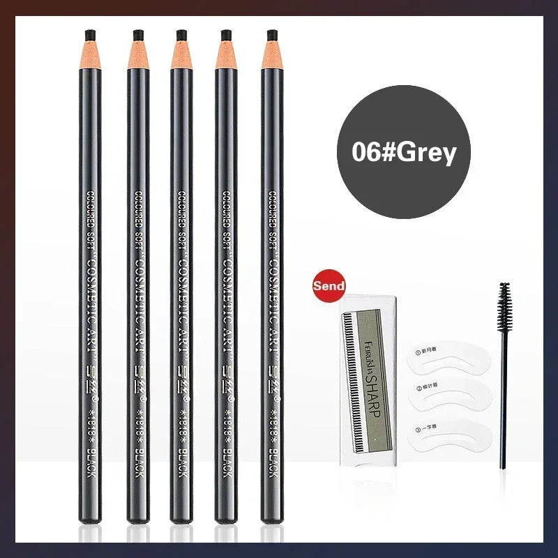 5pcs Waterproof Microblading Eyebrow Pencil Set